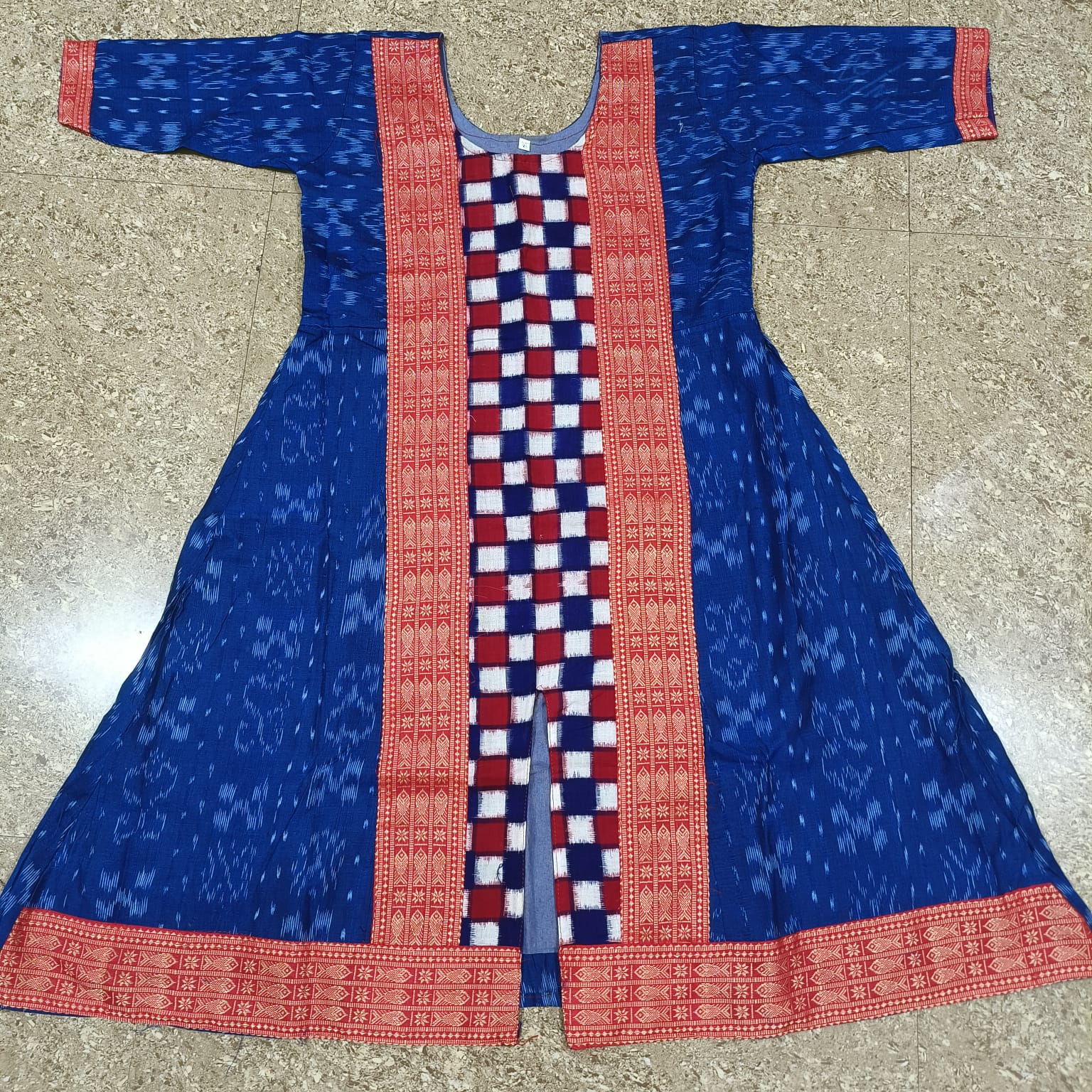 sambalpuri dress design VortexIQ Pink Sambalpuri Frock Kurti